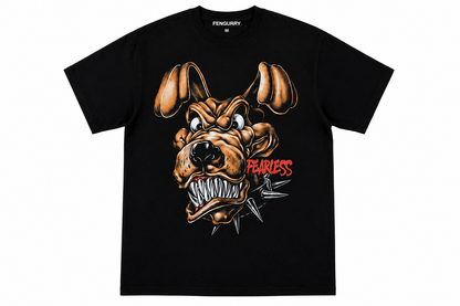 Fengurry T-shirt of a Fearless Dog