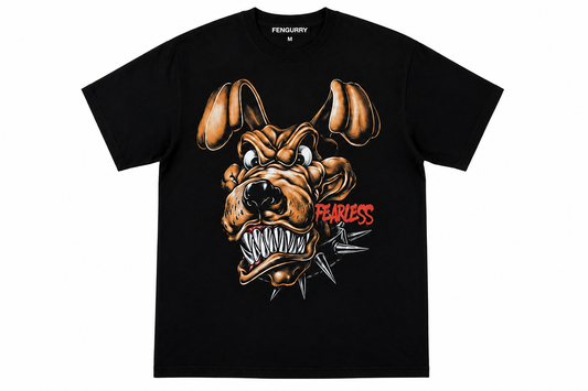 Fengurry T-shirt of a Fearless Dog